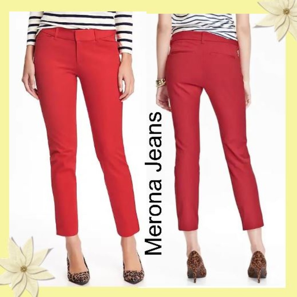 Merona Pants Fit Slim Hip & Thigh Mid Rise Stretch